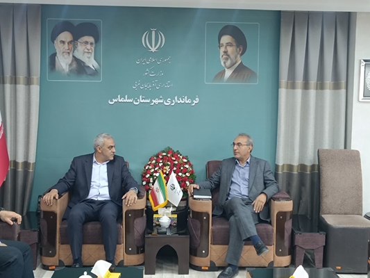 دیدار مدیر بازرسی دانشگاه علوم پزشکی ارومیه و مدیر شبکه بهداشت و درمان سلماس با فرماندار سلماس